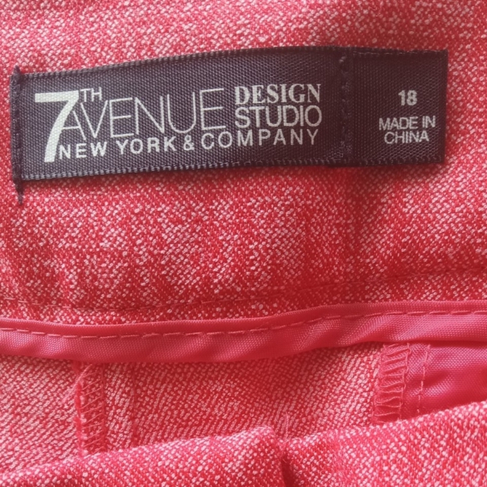 Newyork & Company Women's Chic Pink Bootcut Trousers Size 18 - Picture 4 of 13